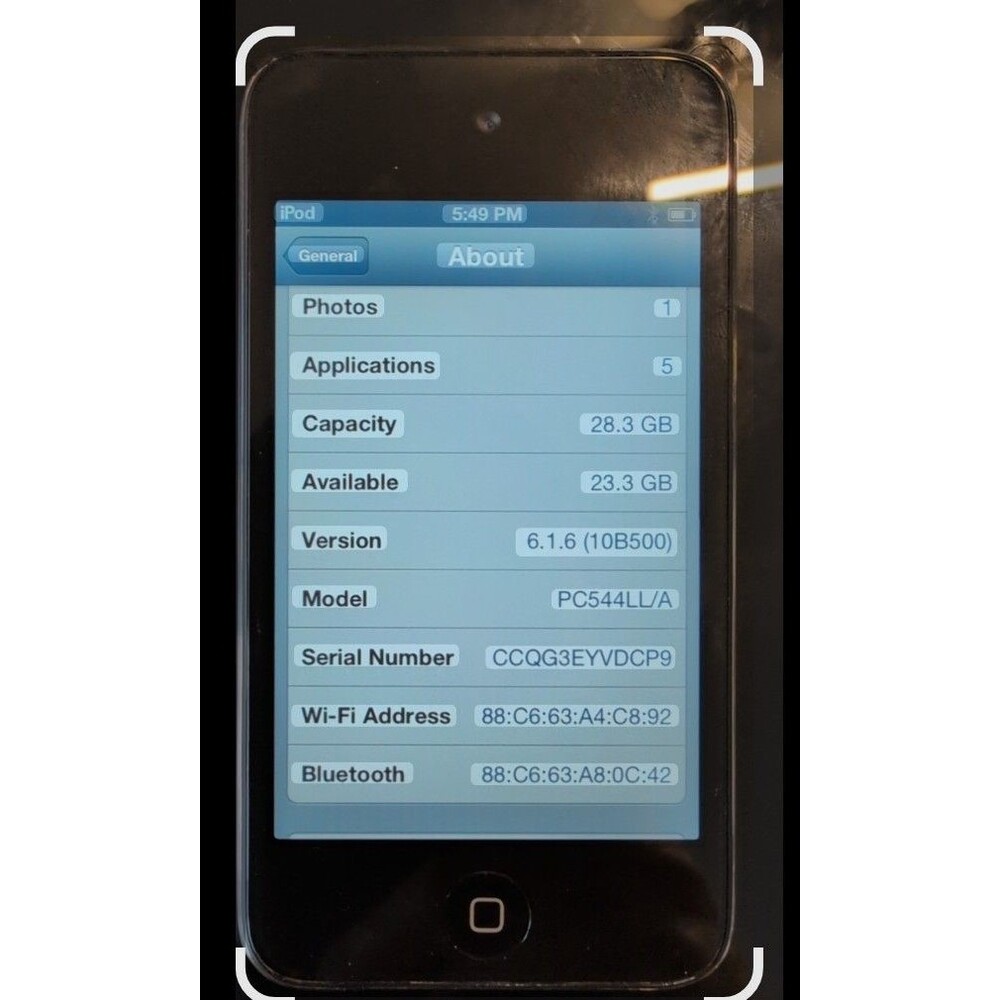 Apple iPod Touch 4th Gen A1367, Black 32gb - Picture 8 of 8